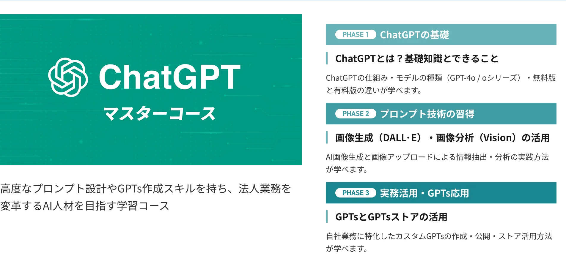 ChatGPTマスターコース