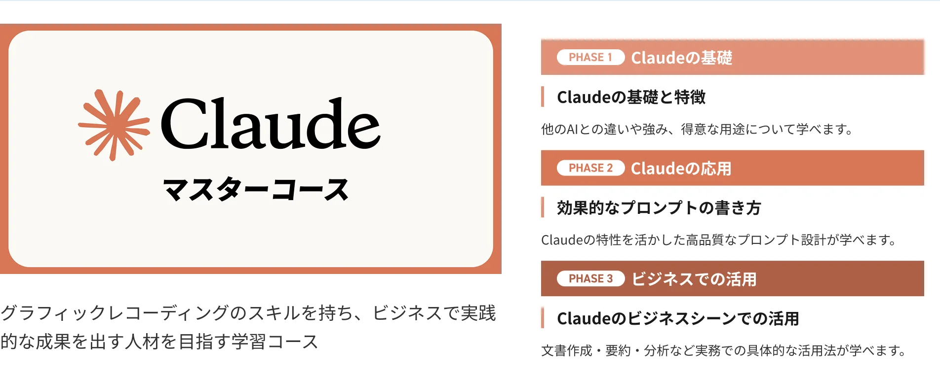 Claudeマスターコース