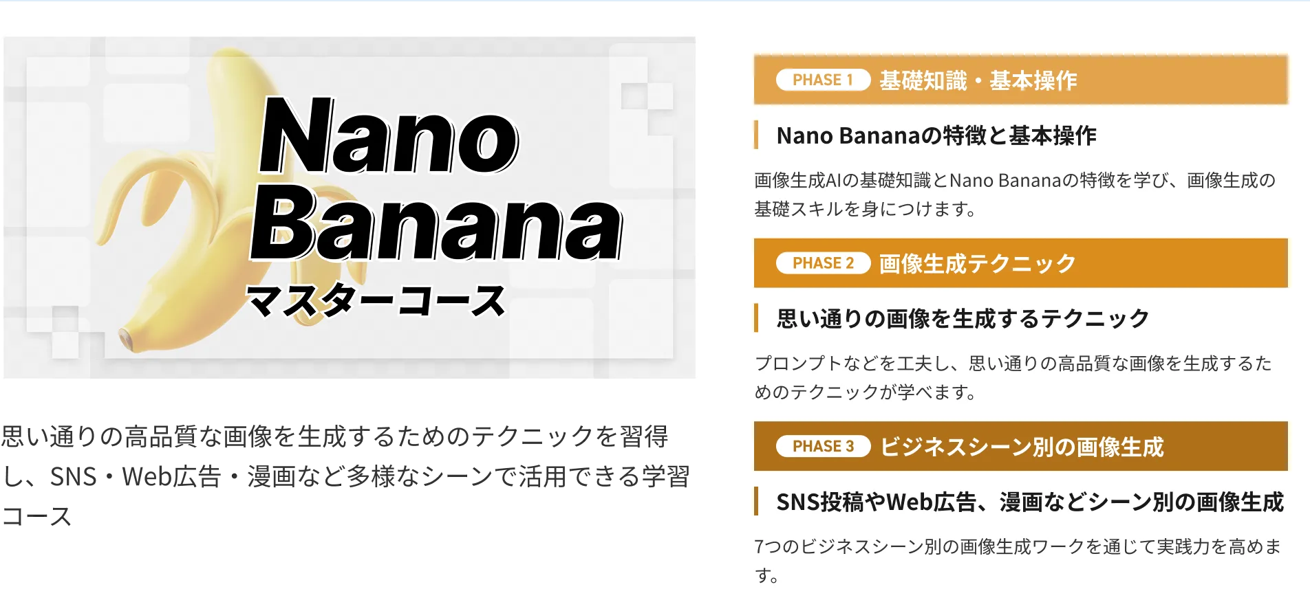 Nano Bananaマスターコース