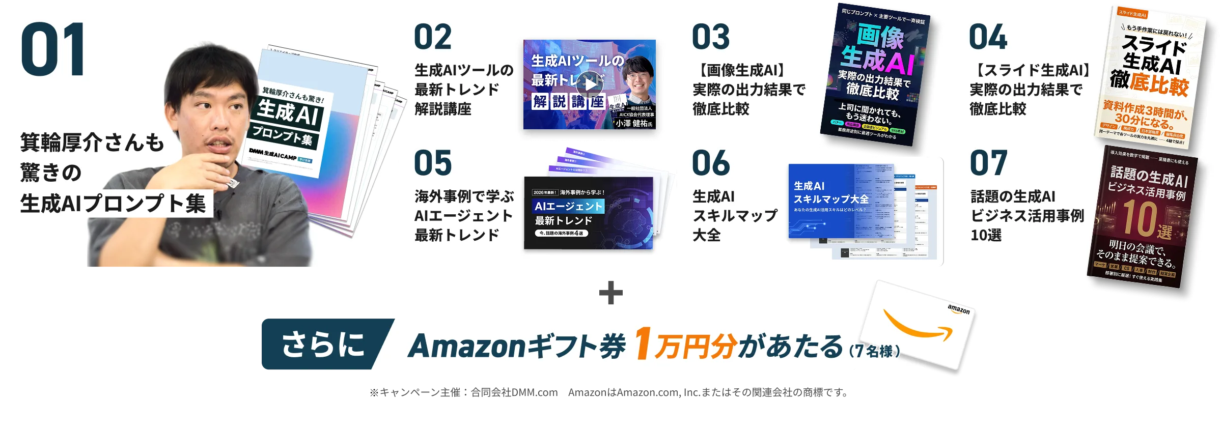 入会申し込み特典一覧