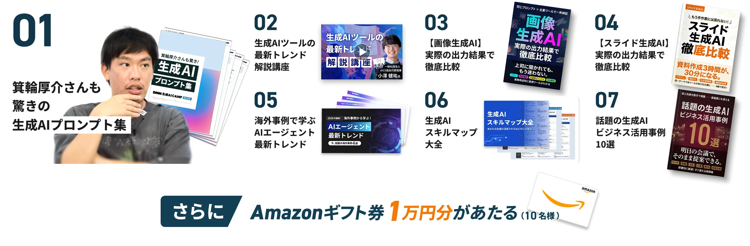 入会申し込み特典一覧