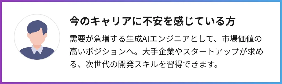 今のキャリアに不安を感じている方